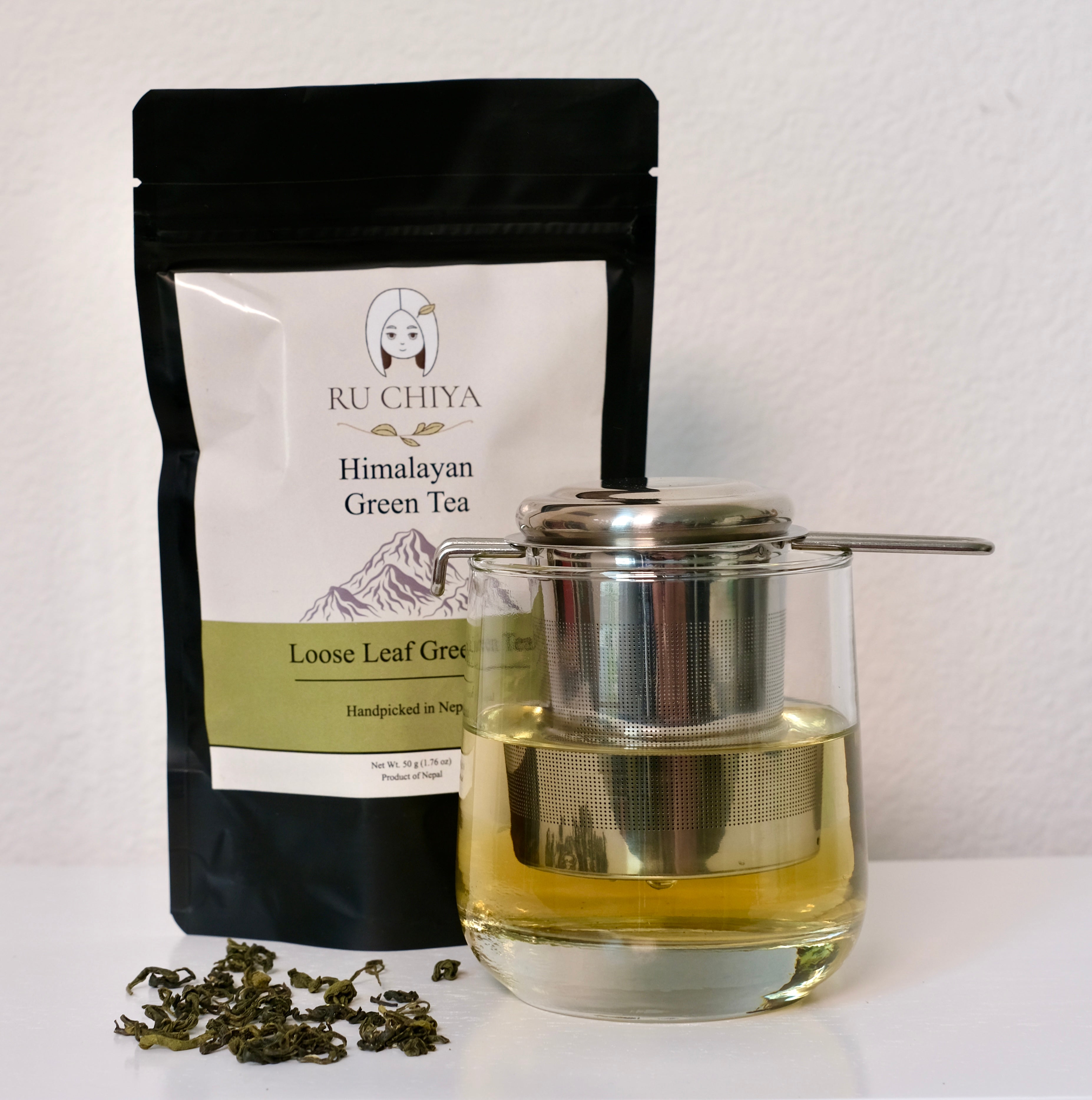 RU Chiya Starter Kit ( Green tea + strainer)